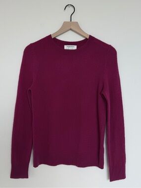 Nordstrom Cashmere Crewneck Sweater in Magenta